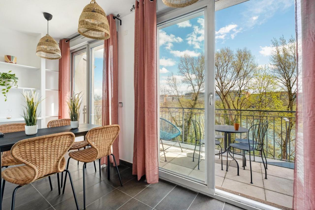 Lyon Cite- Appartement Vue Rhone Terrasse-Caluire Exteriér fotografie